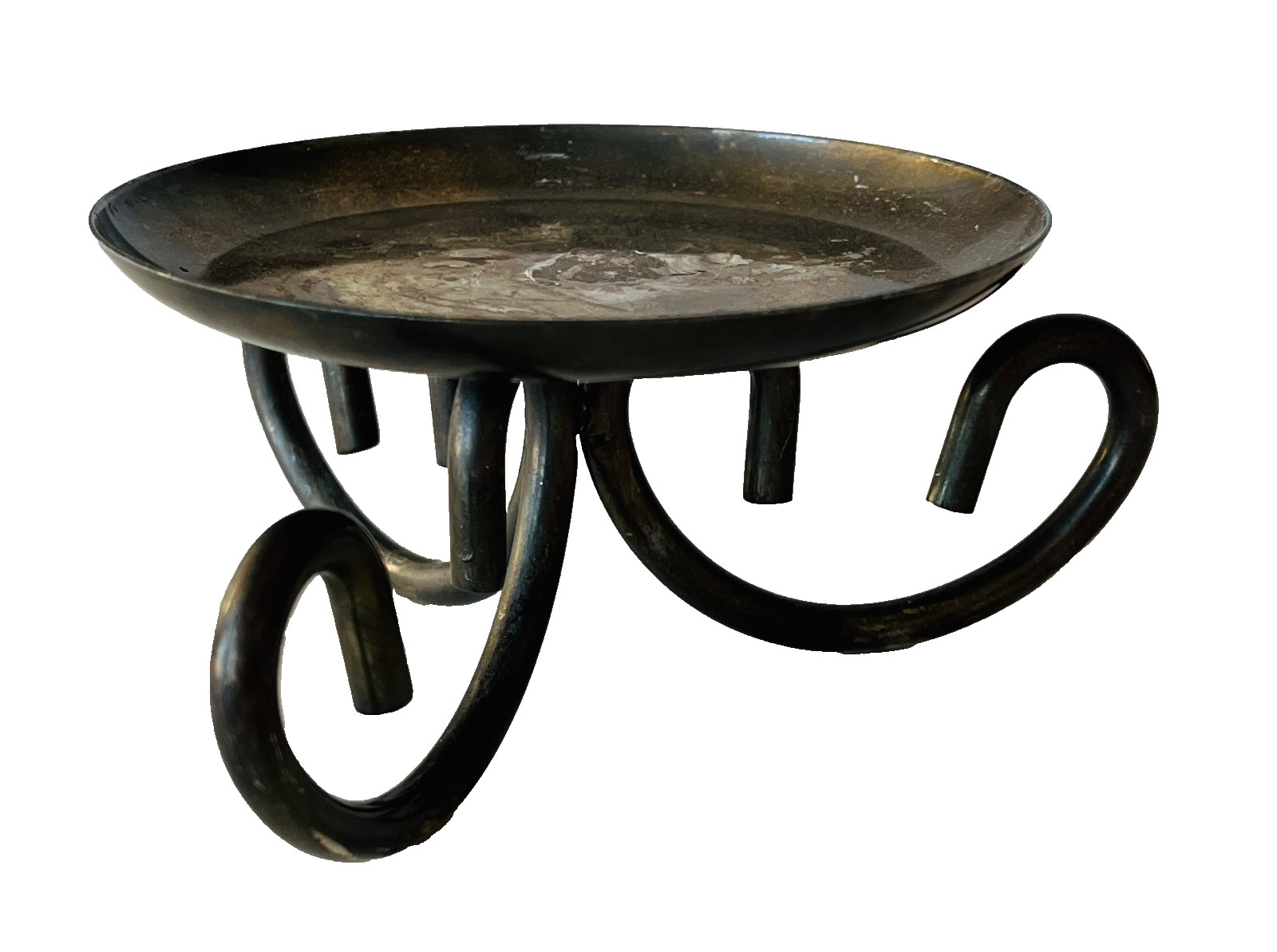 On Curved Legs 4" Diameter 5" Wide W/ Legs