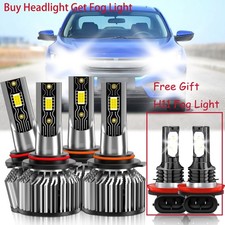 For Honda Civic 2006-2015 Led Headlight Combo Hilowfog Light Bulb 26000lm
