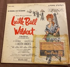 Lucille Ball Wildcat Original Cast Recording Soundtrack Lp With Lucy Autograph