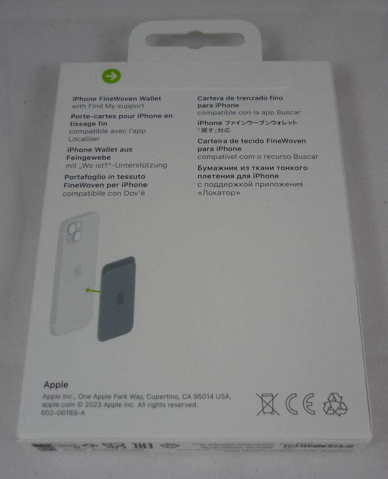 Genuine Apple FineWoven MagSafe Card Wallet for iPhone 12 13 14 & 15 Taupe - Image 3 of 4