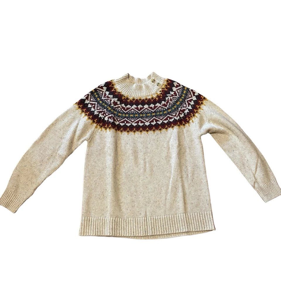 Suéter para mujer Sahalie talla XL Fair Isle esquí nórdico suéter jersey Foto 2 de 4