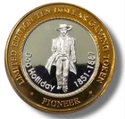 2001 Pioneer Casino DOC HOLLIDAY .999 Fine Silver $10 Gaming Token Coin # 1598
