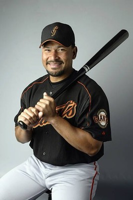 Marvin Bernard San Francisco Giants poses for a picture during Med- Old Photo