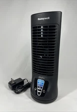 Honeywell 13" Black QuietSet Oscillating Table Fan, 10ft Air Circulation Power