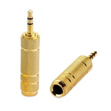 6.35Mm To 3.5Mm Stereo Mini Plug Adapter, 3.5Mm Male To 6.35Mm Male Stereo 