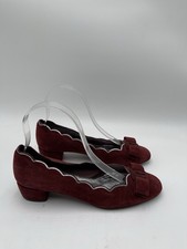 Salvatore Ferragamo Vara Bow pumps Red Suede Size 6