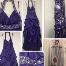 Royal Purple Sequins Ballgown Dress /Prom Dress /soecial Event