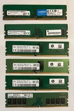 Lot of 6 8GB DDR4 Desktop RAM Hynix Micron Samsung Crucial 48GB