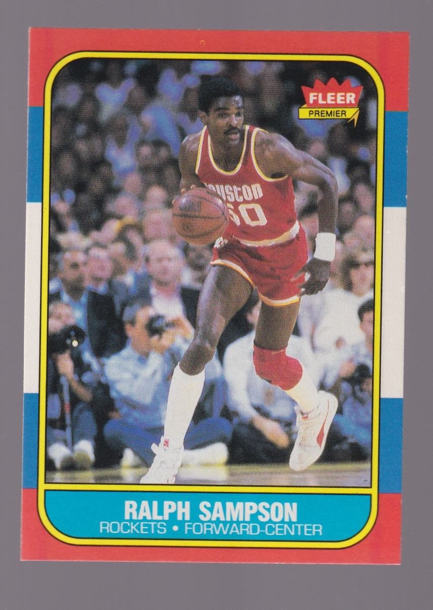 1986 Fleer #97 Ralph Sampson Set Break