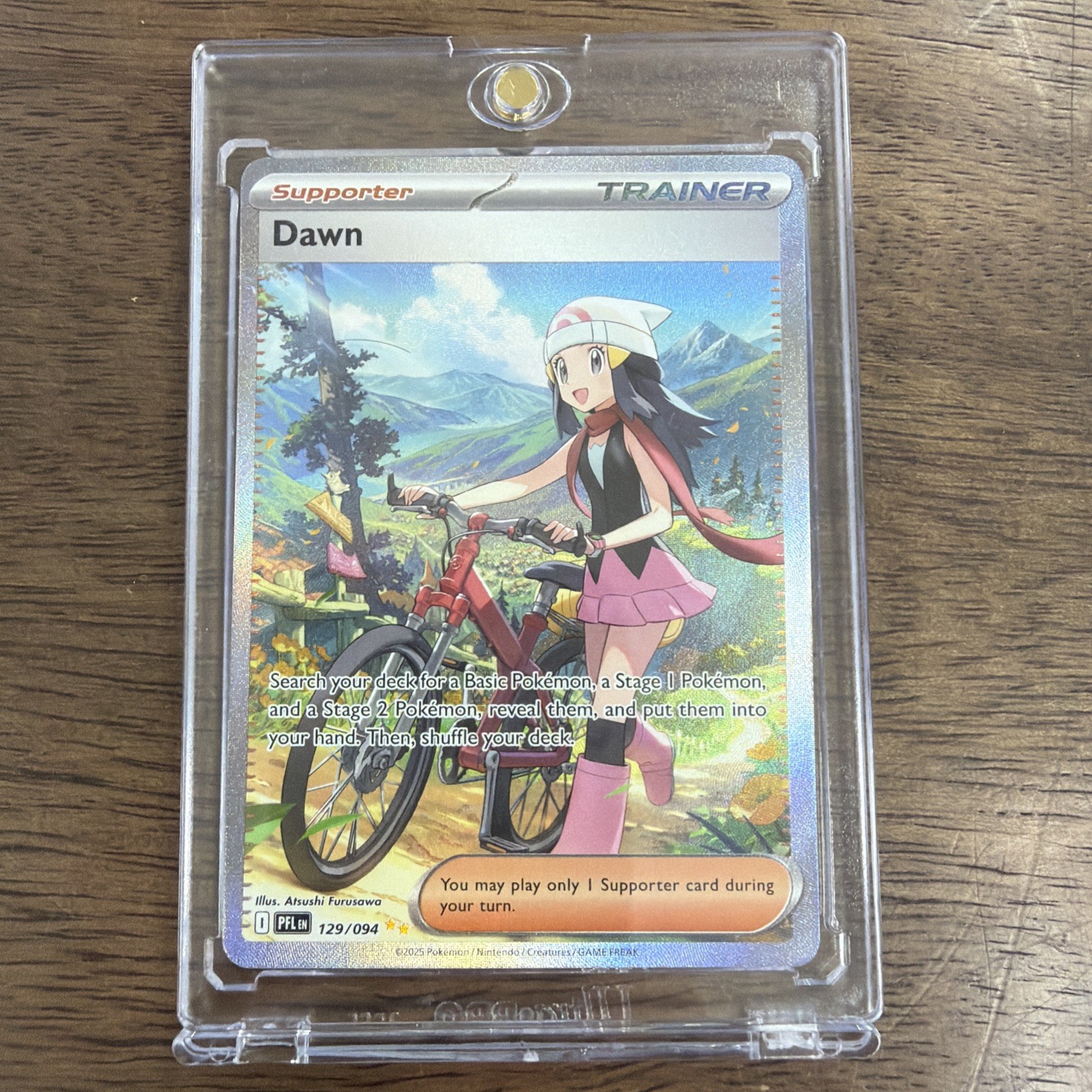 Pokemon Dawn 129/094 Phantasmal Flames English Special Illustration Rare (NM)