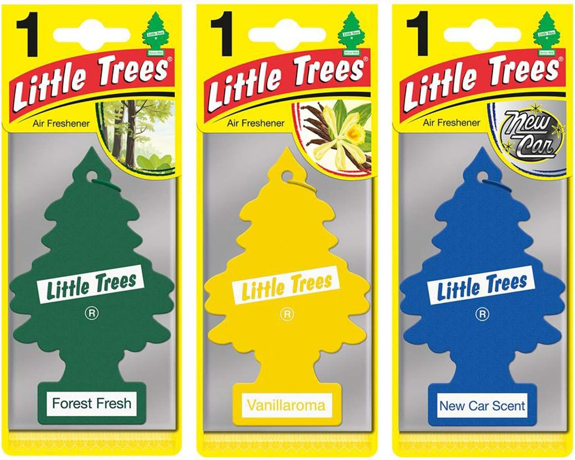 Little Trees Air Freshener, Traditional Fragrances, Pack of 3 (Packaging May Var