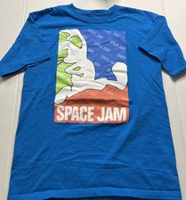 Space Jam Tshirt Bugs Bunny Youth XL Tune Squad Blue Graphic Print