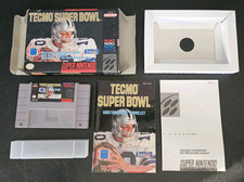 Tecmo Super Bowl (Super Nintendo SNES 1993) COMPLETE Box manual game WORKS!