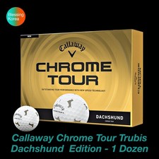 Callaway Chrome Tour Trubis Dachshund Edition Golf Ball - 1 Dozen 🔸Tracking🔸