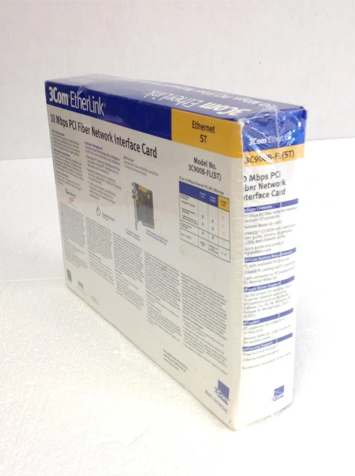 NEW 3Com Etherlink XL 3C900B-FL ST 10 Mbps Pci Fiber Network Interface Card - Image 4 of 4