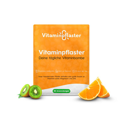 Multi Vitaminpflaster (12 Vitamine - 6 Mineralien) Nahrungsergänzung Energie