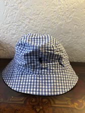 POLO Ralph Lauren Bucket Hat 9 - 24 Mos INFANT Reversible Gingham Pony