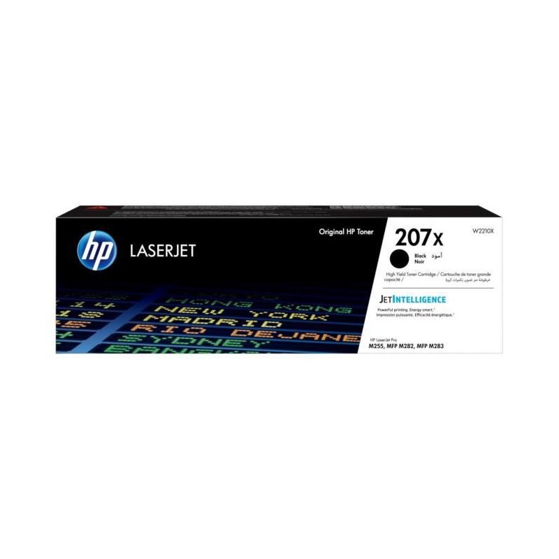 Toner noir HP 207X grande capacité W2210X pour des impressions laser nettes et durables