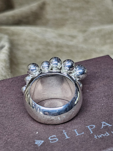 SILPADA STERLING CHA CHA BALL RING SIZE 5 - Picture 3 of 8