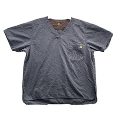 Carhartt Force Scrub Top Men's Large Ripstop Workwear Uniform Medical Technical