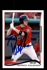 Signed Baseball Card Auto Patrick Kivlehan 2014 Topps Pro Debut #117 Mavericks
