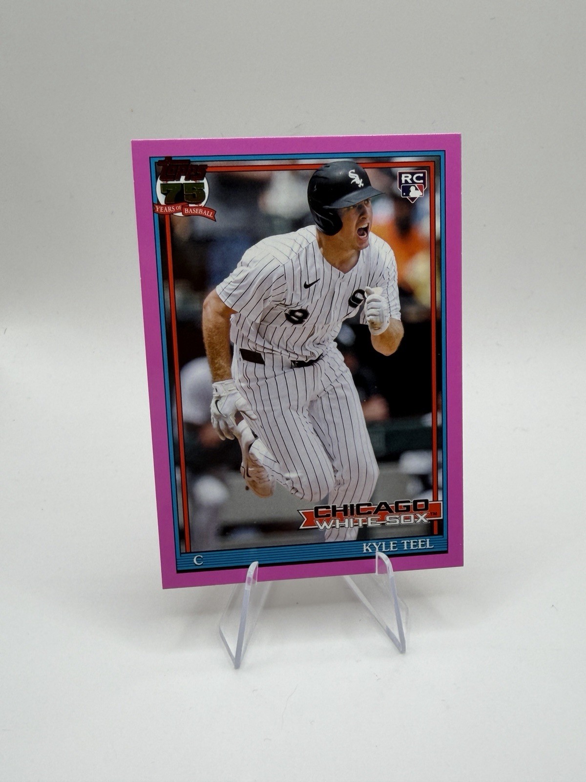2026 Topps Kyle Teel RC Pink Border 1991 Topps T91-91 White Sox Rookie