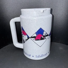 Vintage Whirley LL Bean Travel Mug Reuse Big Bottom Thermo  Ski Sport Camping