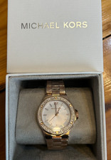 Michael Kors Lennox Pave Rose Gold tone Watch - MKO1187 Brand New