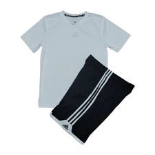 Adidas Youth Large 14-16 Black/White Athletic Shorts  Dri-fit Tshirt Outfit