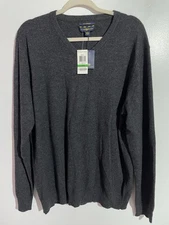 Club Room Sweater Mens L Gray Estate Fine Cashmere Preppy Minimalist Office