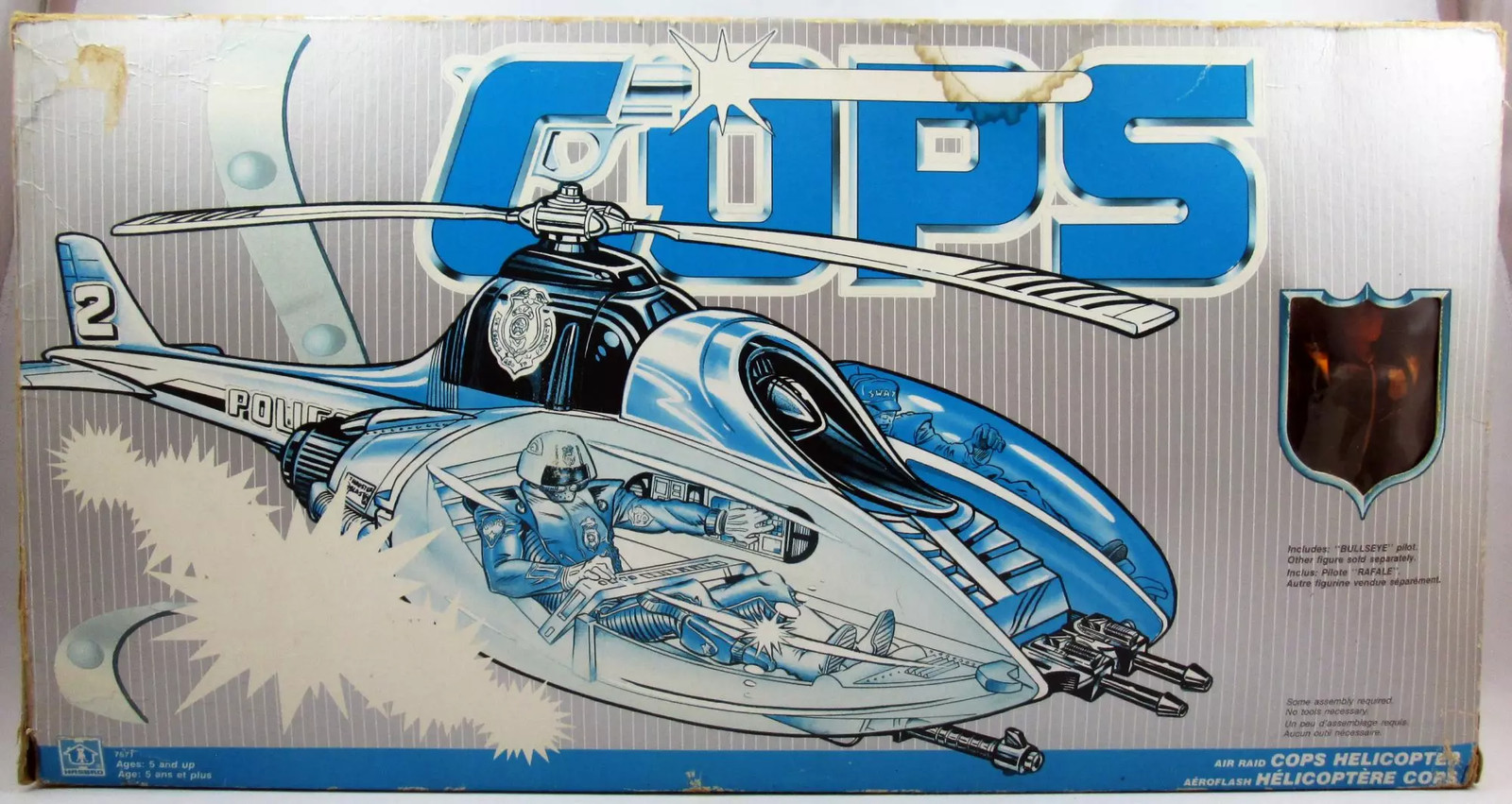 C.O.P.S. & Crooks hélicoptère Air Raid cadeau idéal pour collectionneur de jouets des années 80