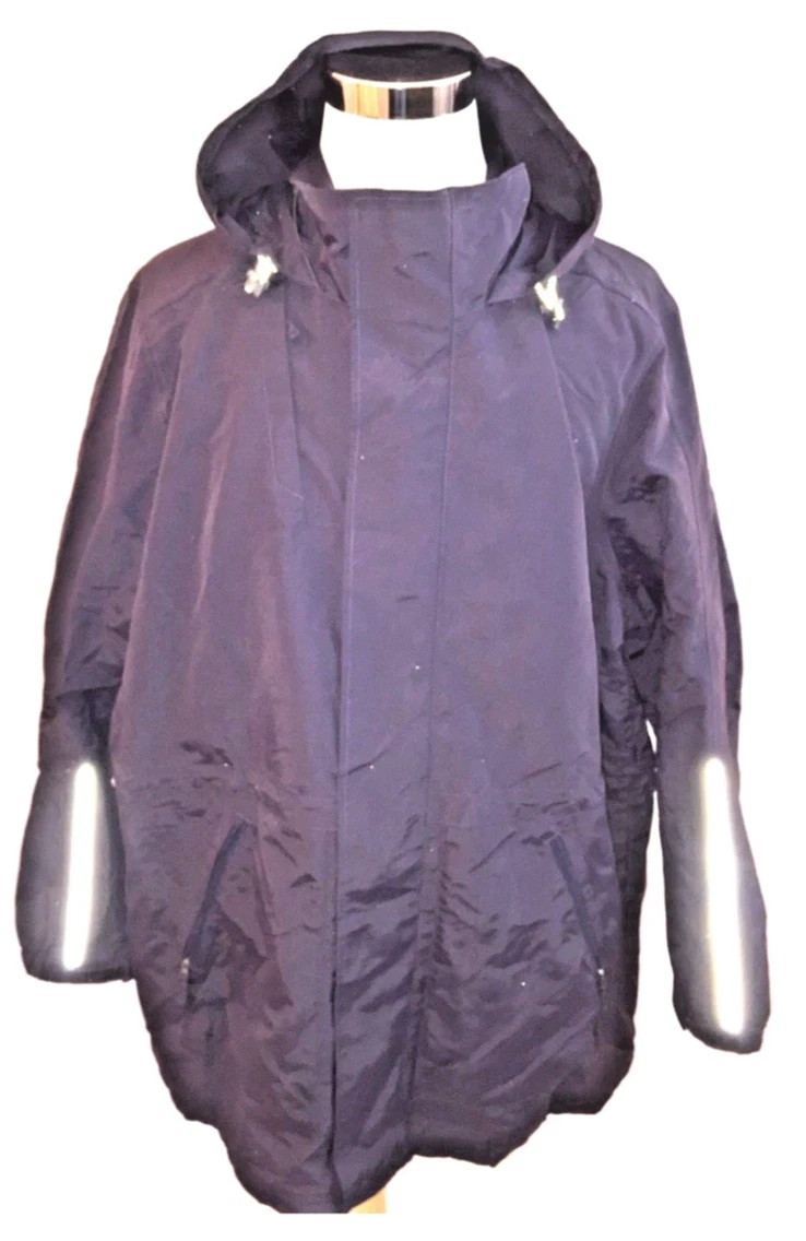 Lands' End Men's Blue Outrigger Reflective Parka Jacket Winter Coat Size XXL NEW