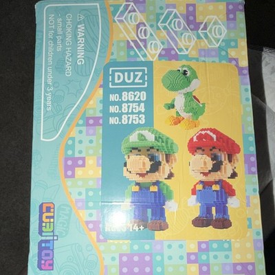 DUZ Cubitory Mario Luigi Yoshi Building Blocks 1800pcs 14+ 8620/8754/8753