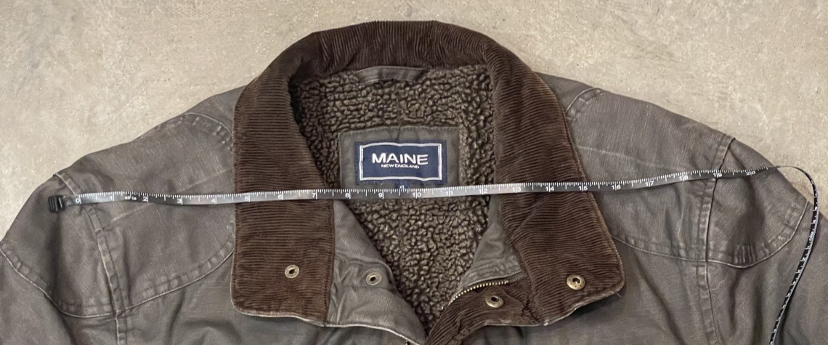 Maine New England Jacket Men XL Canvas Sherpa Lined Heavyweight Workwear Coat thumbnail 9