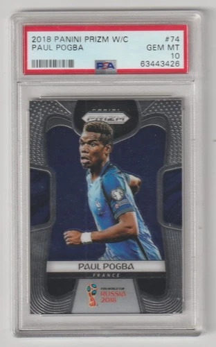 2018 Panini Prizm World Cup Paul Pogba PSA 10