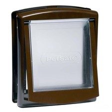 PetSafe Katzenklappe Freilauftür Katzentür Haustiertür braun 2-Wege manuell NEU