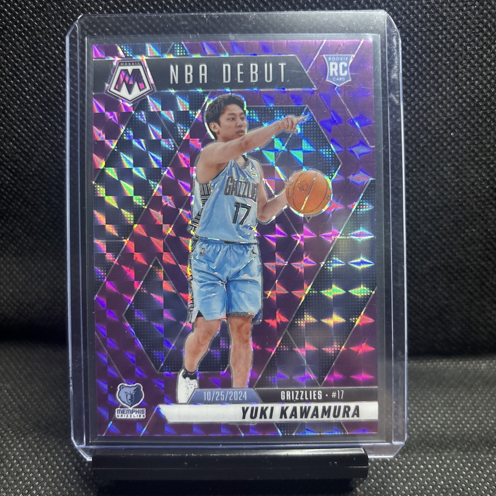 2024-25 Mosaic Yuki Kawamura NBA Debut Purple Mosaic /99