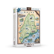Maine 1000 Piece Jigsaw Puzzle Xplorer Maps New