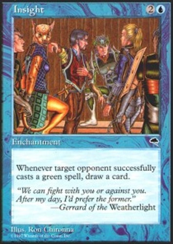 MTG Insight, Tempest, Heavily Played, English