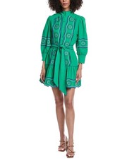 Tyler Böe Christy Embroidered Skimmer Mini Dress Women's