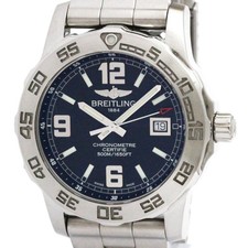 BREITLING Colt 44 Stainless Steel Quartz Mens Watch A74387 Polished BF588487