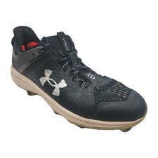 Under Armour Men's Size 8 Yard Low Turf Baseball Shoes Black Style 3025593-001