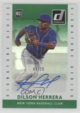 2015 Panini Donruss Signature Series Green 1/25 Dilson Herrera #21 Auto 0a6