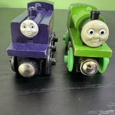 Thomas VTG CULDEE PERCY GOLD MAGNET Wooden Railway Train 2003 3258TF100 Rare