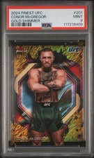 PSA 9 2024 Topps Finest UFC Rare Conor McGregor #201 Gold Shimmer Refractor /39