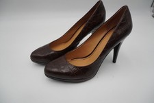 Nine West Tatiana 3 Pointy Toe Pumps 4" Stiletto Heel Medium Brown Crocodile 10B