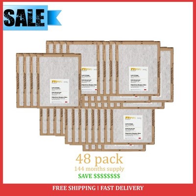 3M FILTRETE BASIC WHITE FLAT PANEL AIR FURNACE FILTER COUNT OF 2,4,8,48 FILTERS