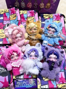 Autentyczny Pop Mart Skullpanda My Little Pony Series Pluszowa lalka Wisiorek Zabawki Prezent