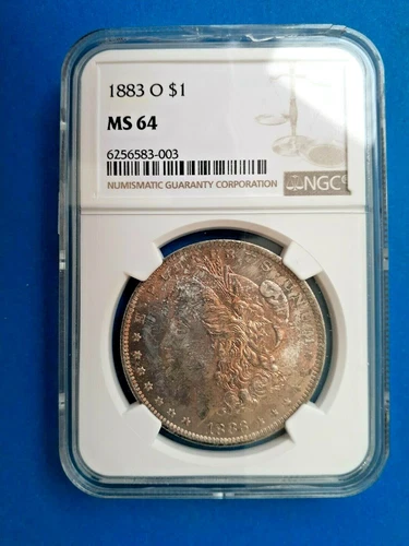 1883 O  Morgan Silver Dollar NGC MS 64