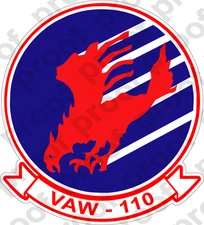 STICKER USN VAW 110 FIREBIRDS